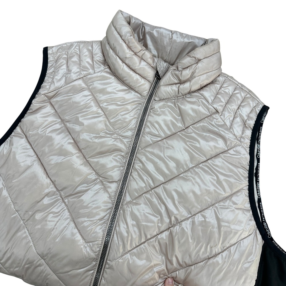 Calvin Klein Performance Vest Womens 2X Puffer Sleeveless Zip Front